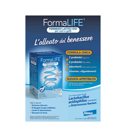 BAYER CANE E GATTO FORMALIFE PLUS FERMENTI LATTICI VIVI DA 30 COMPRESSE