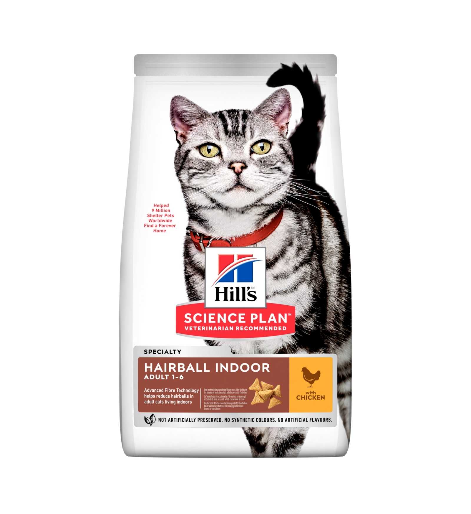 HILL'S SCIENCE PLAN GATTO ADULT HAIRBALL INDOOR AL POLLO