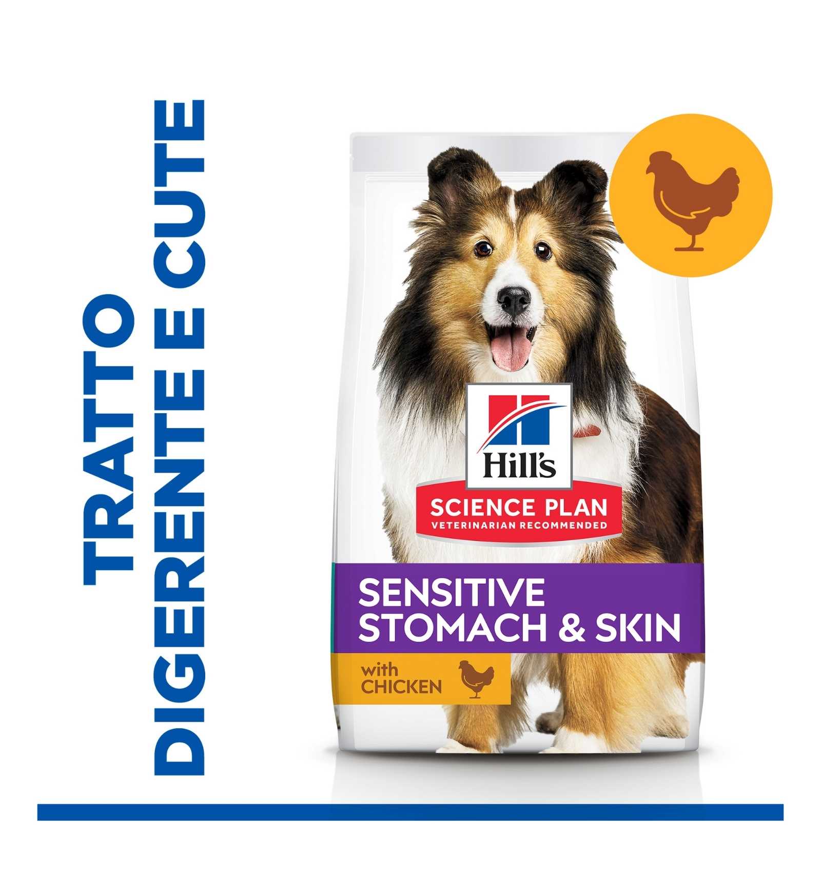 HILL'S SCIENCE PLAN CANE ADULT MEDIUM SENSITIVE STOMACH & SKIN DA 2,5 KG