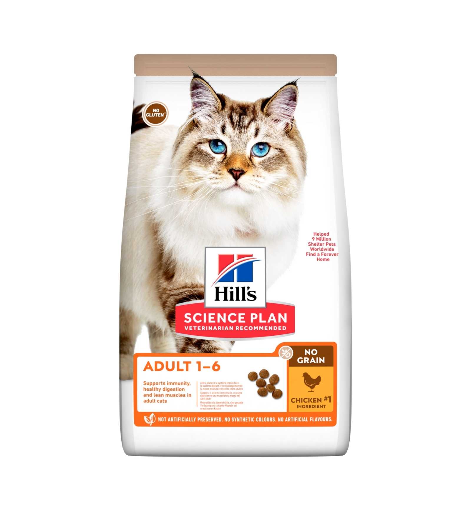 HILL'S SCIENCE PLAN GATTO ADULT NO GRAIN AL POLLO DA 1,5 KG