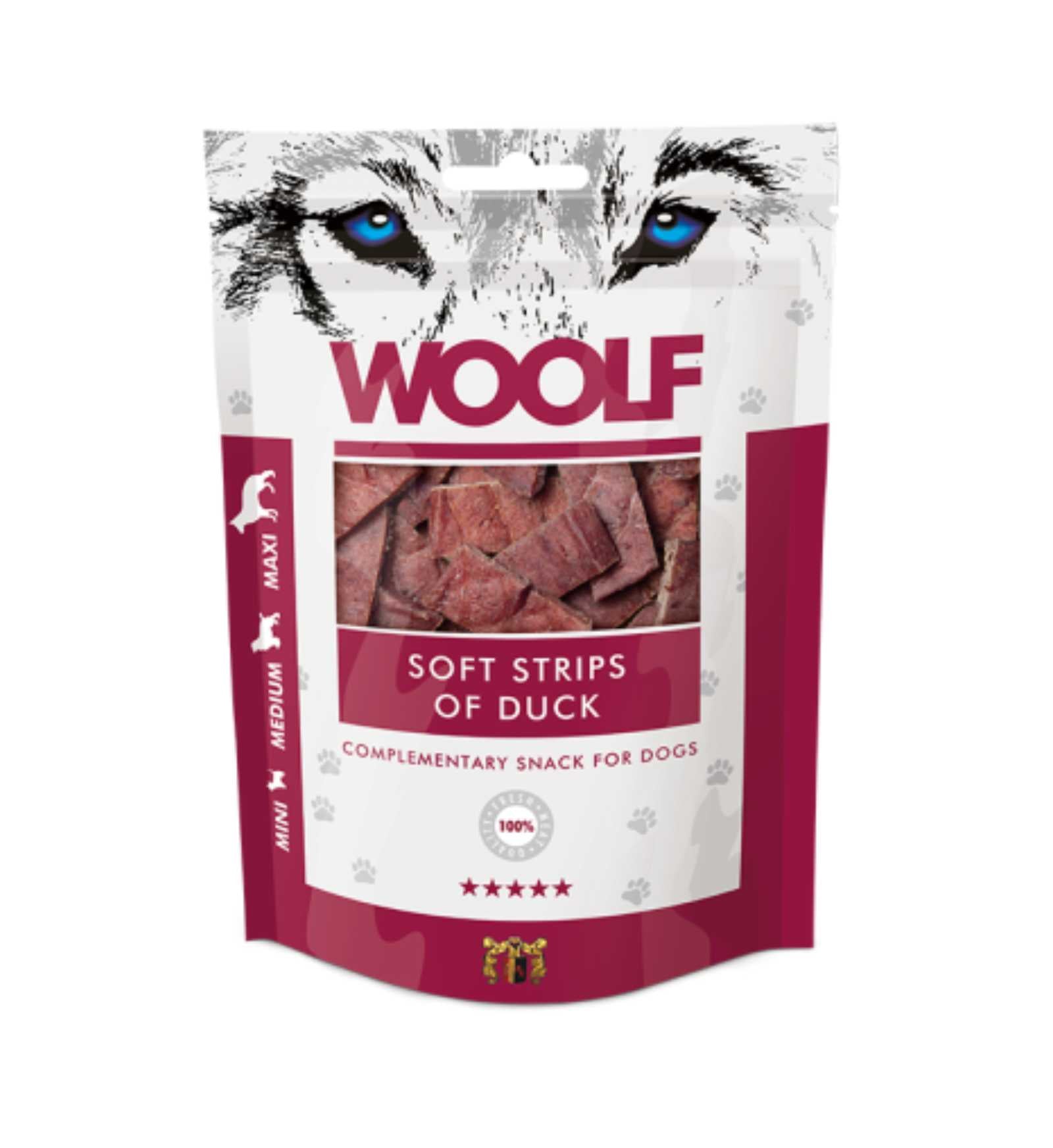 WOOLF CANE SNACK FILETTO DI ANATRA DA 100 GR