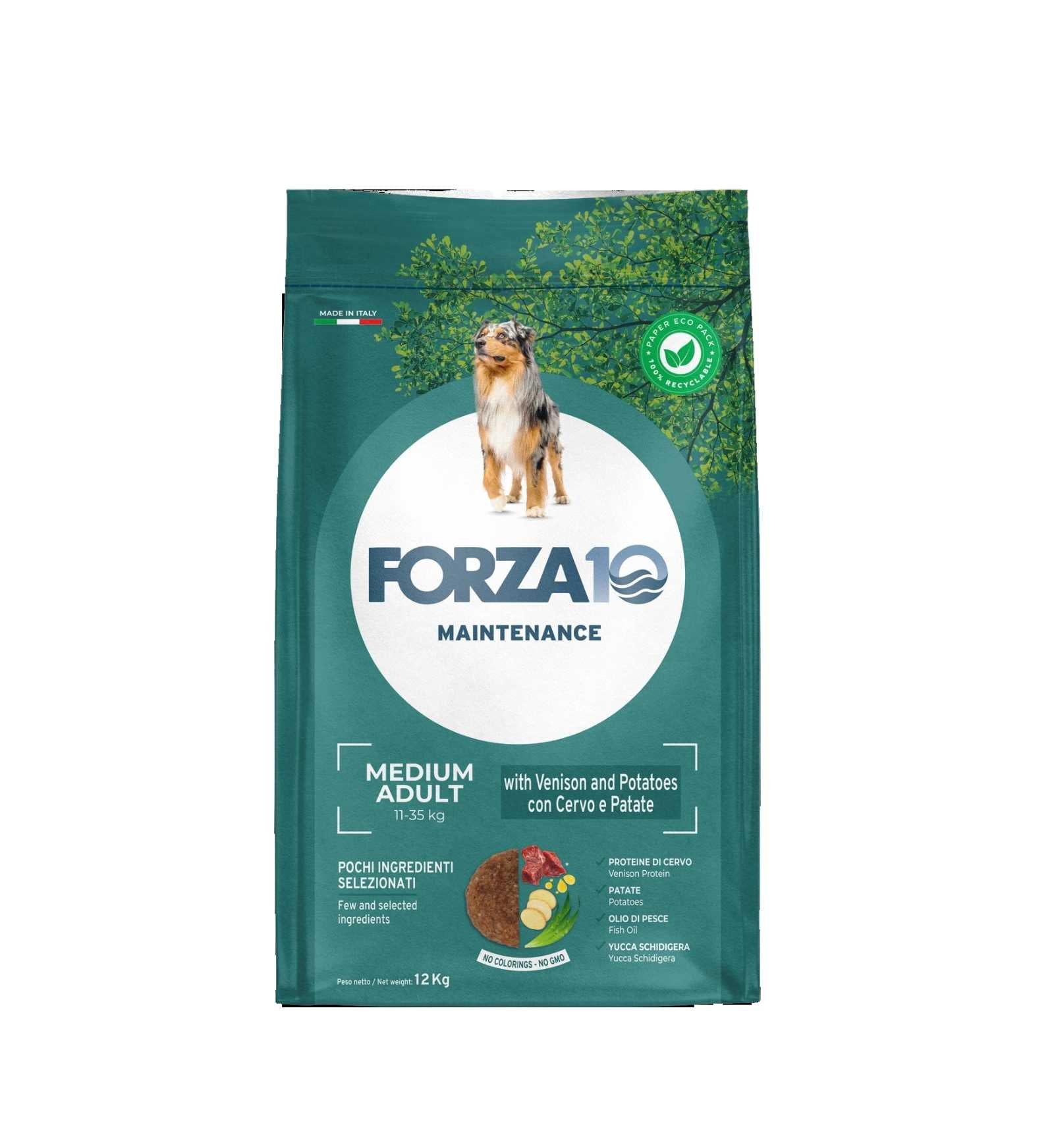 FORZA10 CANE MAINTENANCE ADULT MEDIUM CERVO E PATATE
