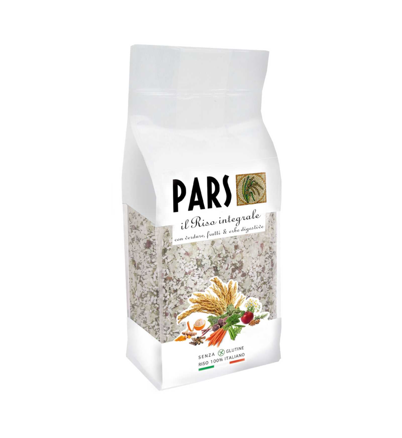 PARS CANE RISO INTEGRALE CON VERDURA FRUTTA ED ERBE DA 1 KG