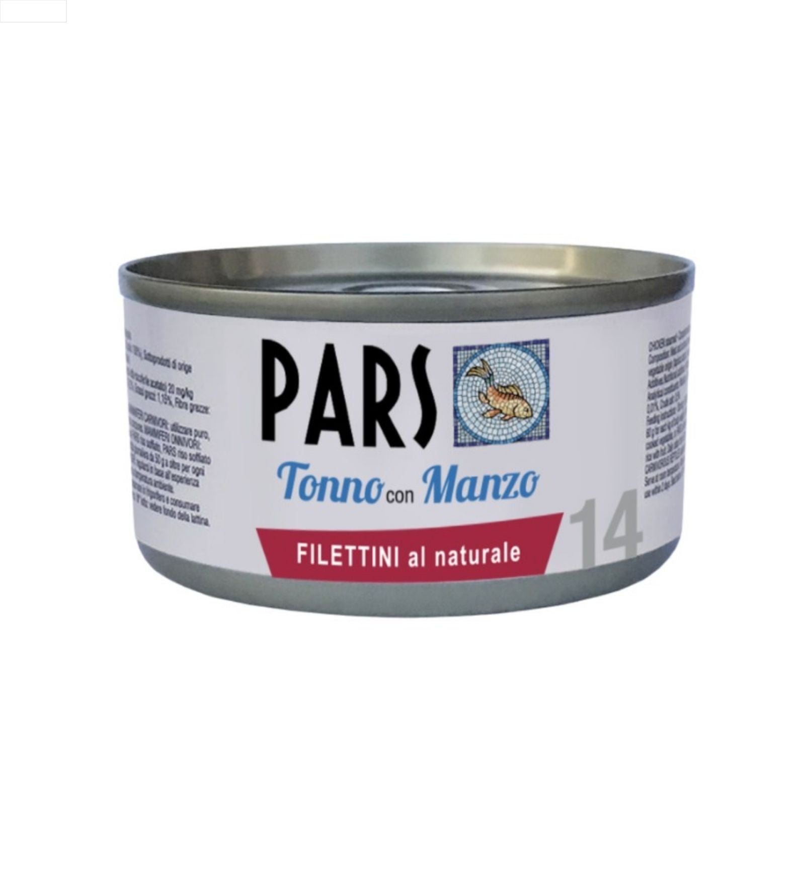 PARS CANE E GATTO FILETTI DI TONNO CON MANZO IN LATTINA DA 85 GR