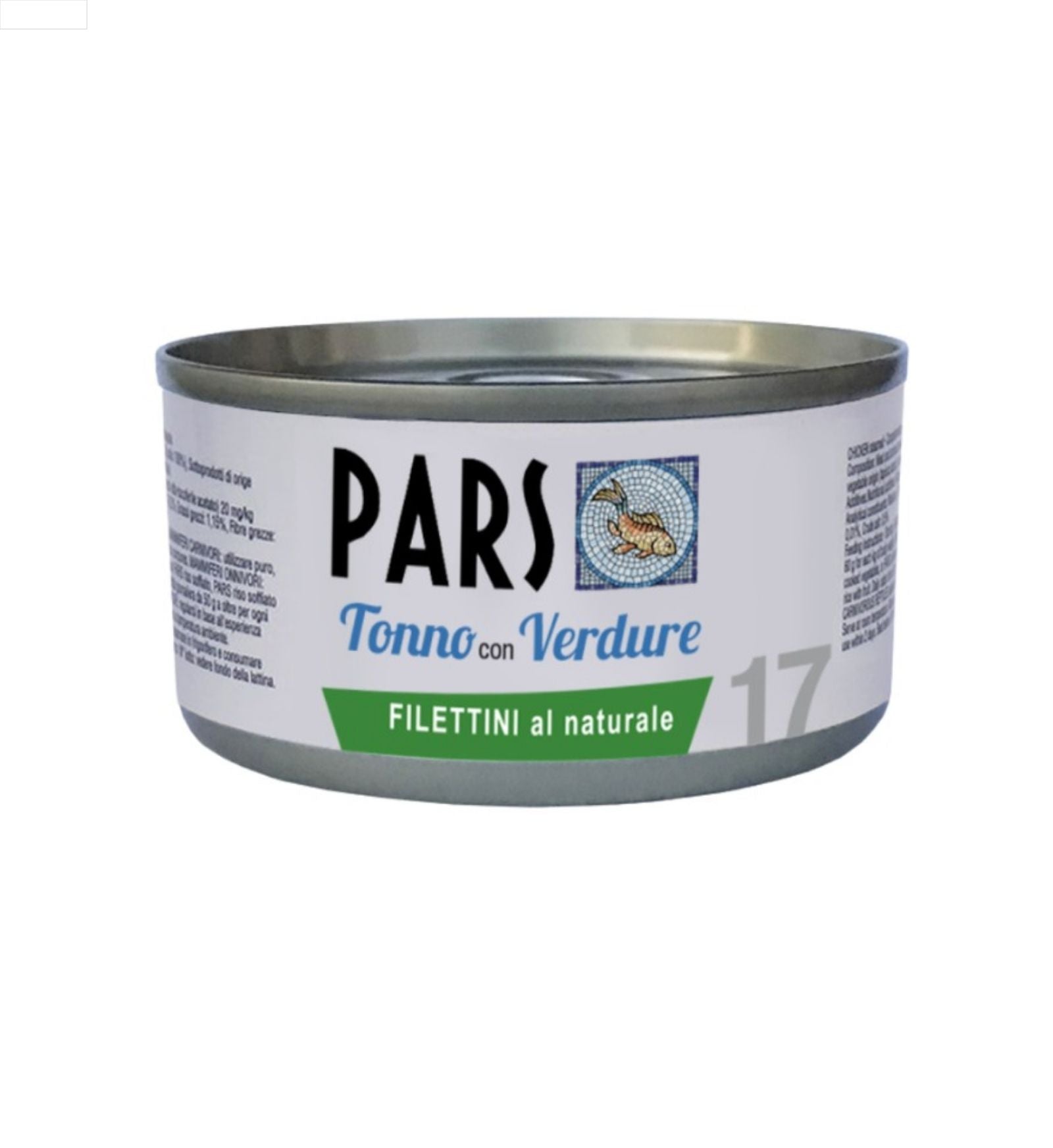 PARS CANE E GATTO FILETTI DI TONNO CON VERDURE IN LATTINA DA 85 GR
