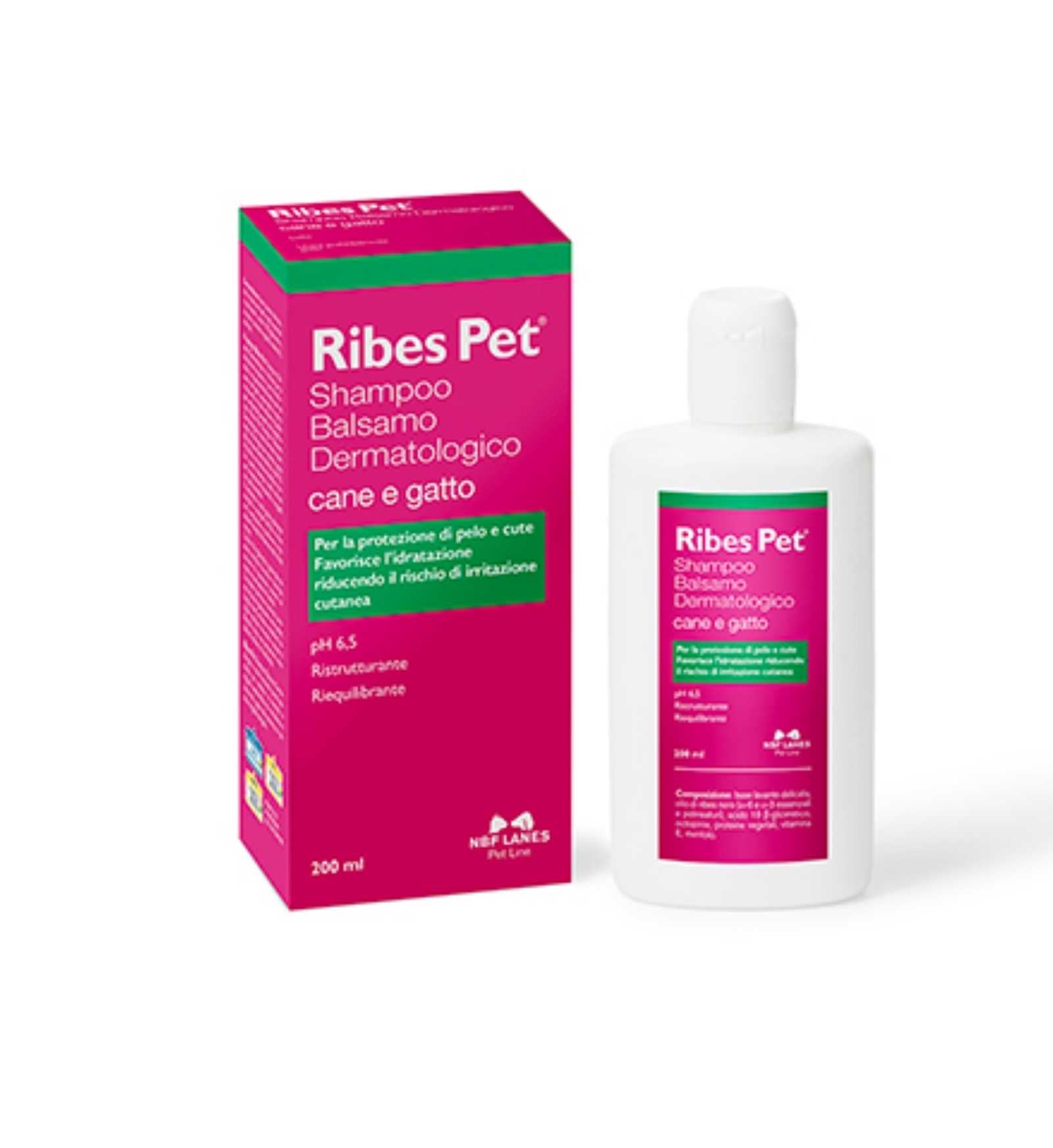 NBF LANES CANE E GATTO RIBES PET SHAMPOO & BALSAMO DA 200 ML