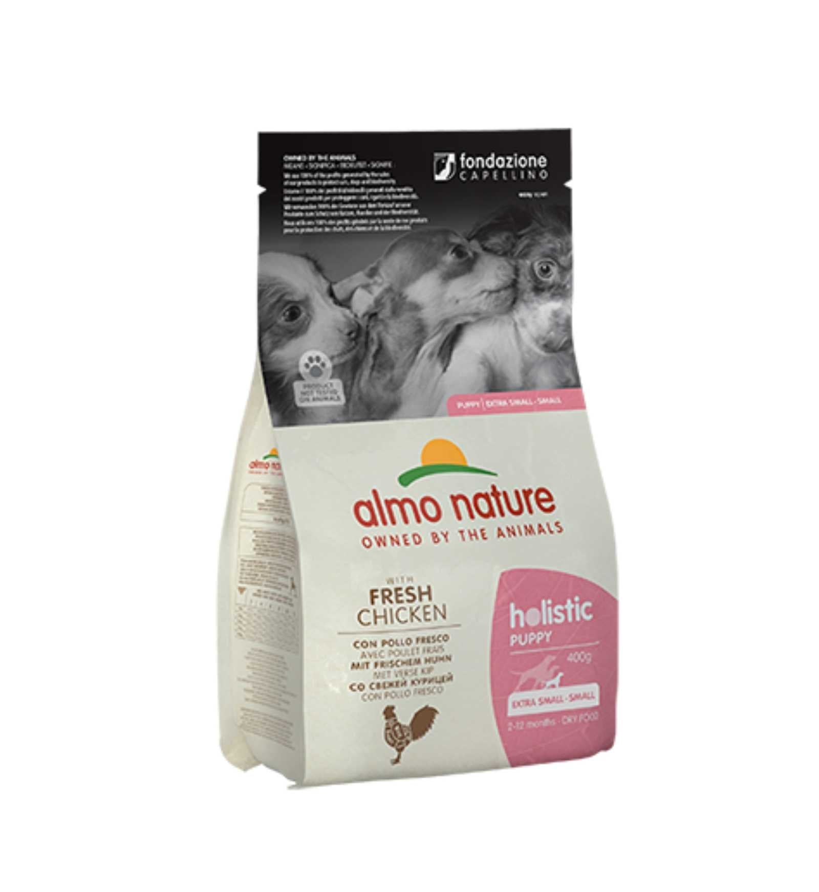 ALMO NATURE CANE HOLISTIC PUPPY SMALL CON POLLO E RISO