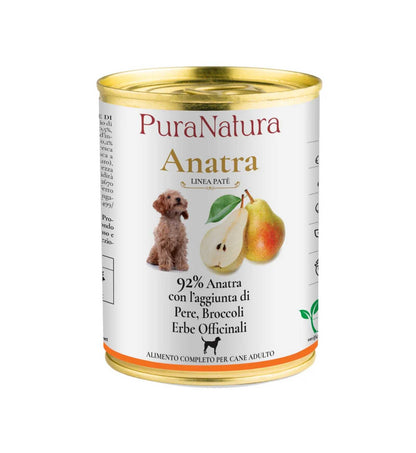 DALLA GRANA PURA NATURA CANE ADULT ANATRA E PERE  DA 400 GR IN LATTINA