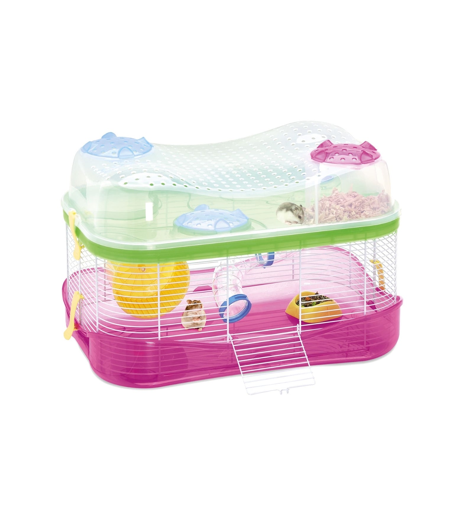 IMAC CRICETI GABBIA FANTASY BIANCO E FUCSIA