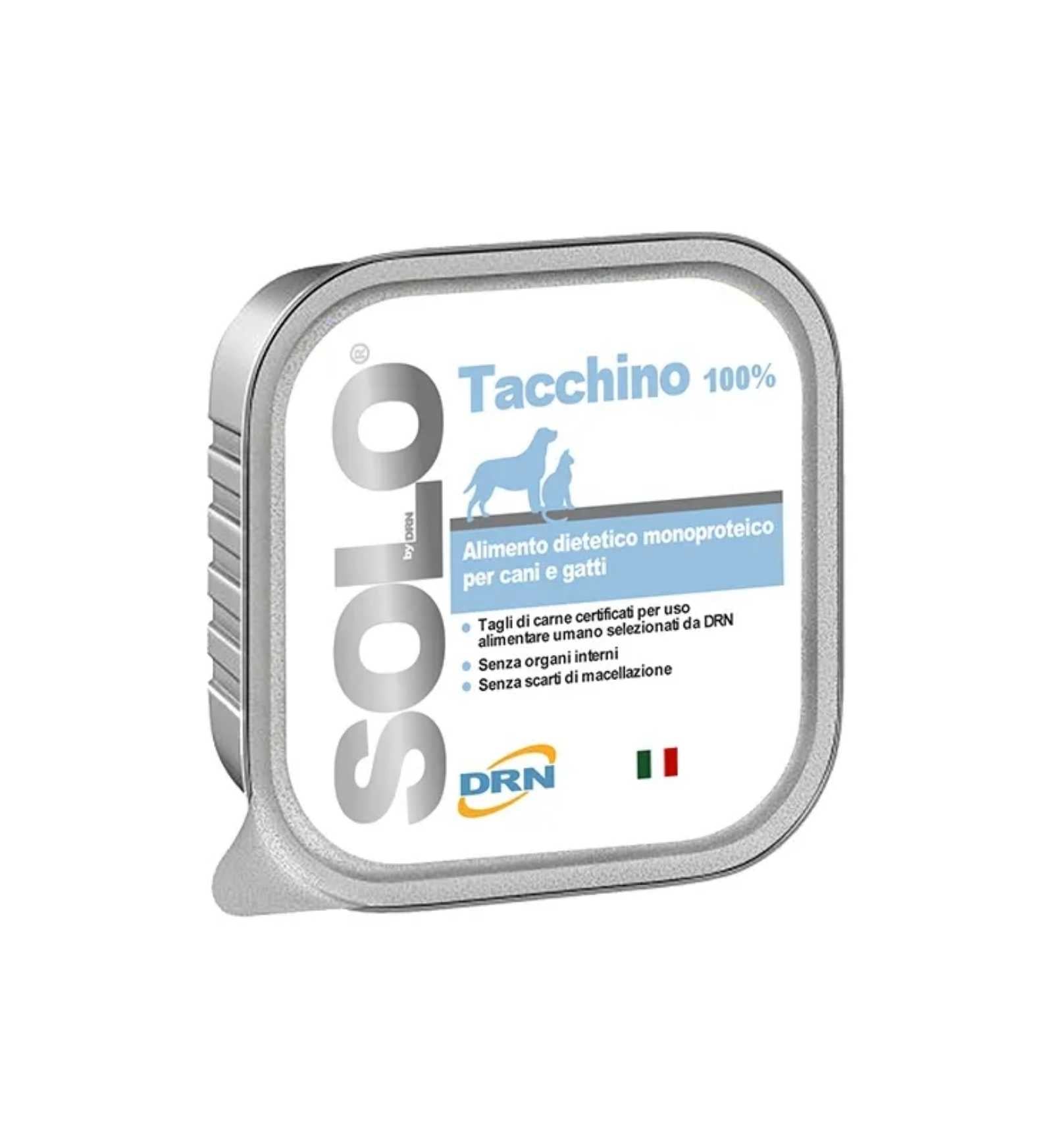 DRN SOLO TACCHINO MONOPROTEICO IN VASCHETTA
