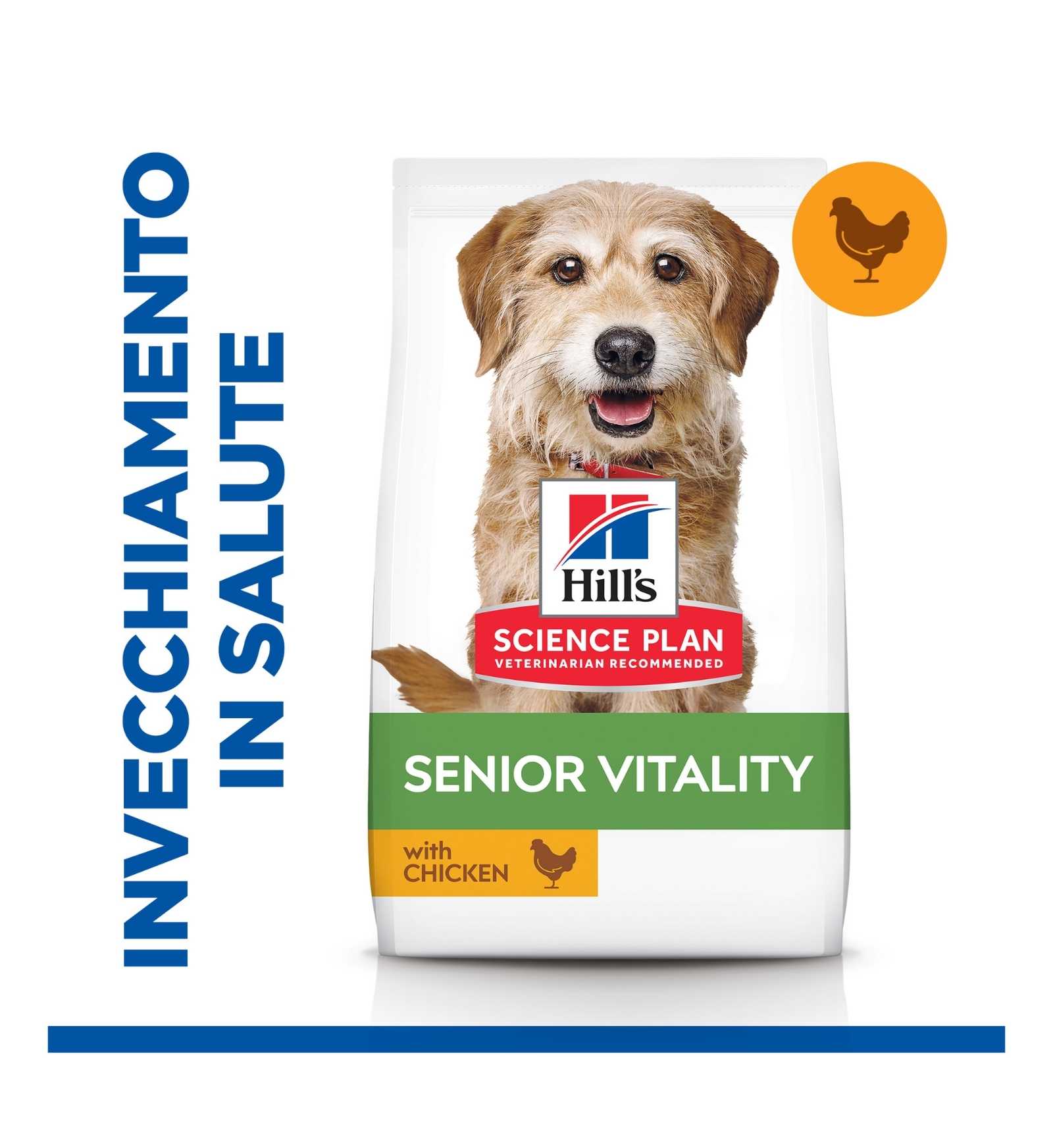 HILL'S SCIENCE PLAN CANE SENIOR VITALITY MATURE 7 + SMALL & MINI POLLO DA 1,5 KG