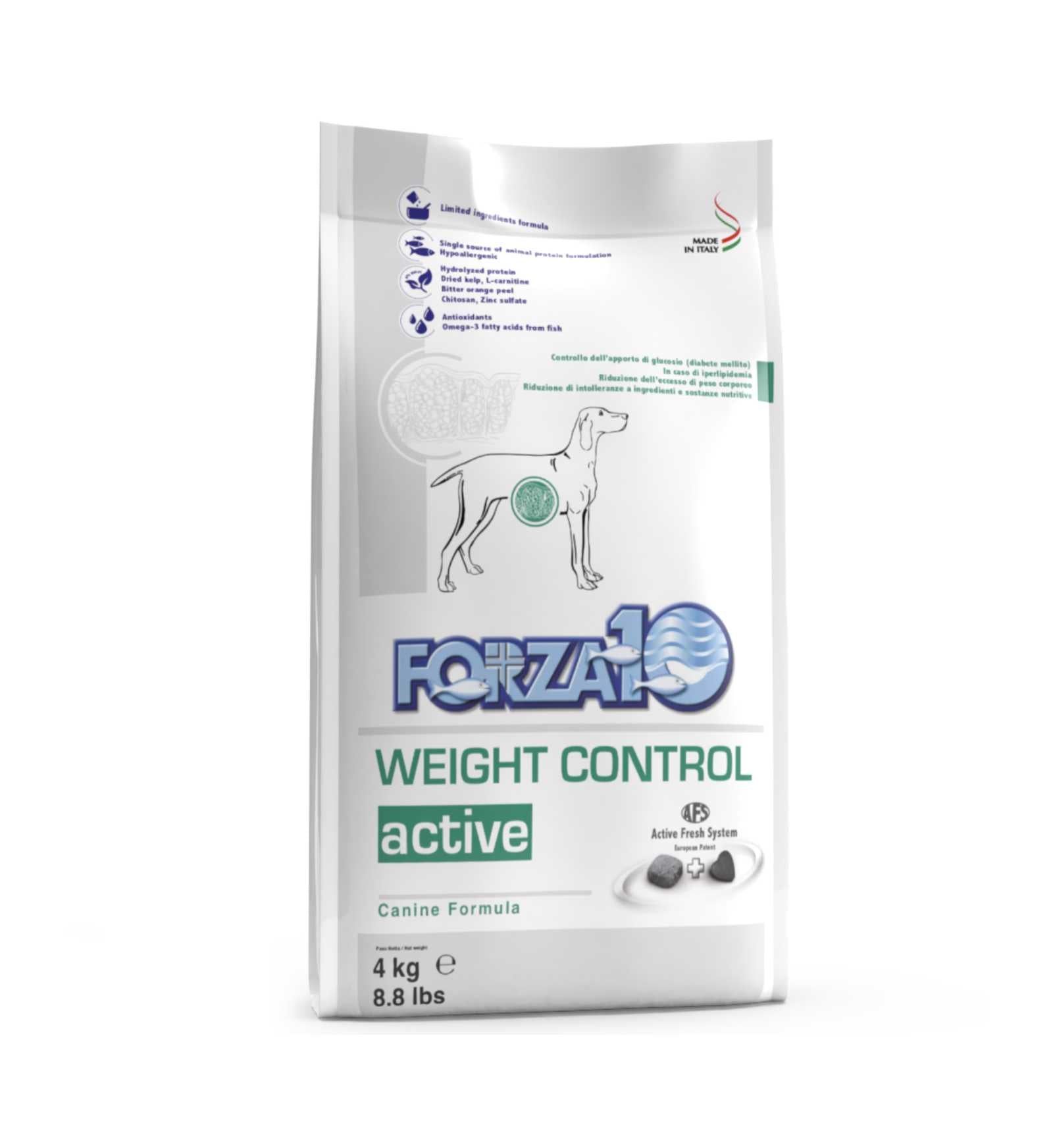 FORZA10 CANE DIET WEIGHT CONTROL ACTIVE DA 4 KG