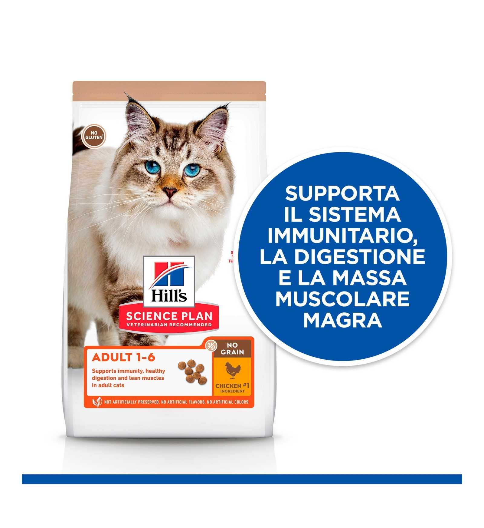 HILL'S SCIENCE PLAN GATTO ADULT NO GRAIN AL POLLO DA 1,5 KG