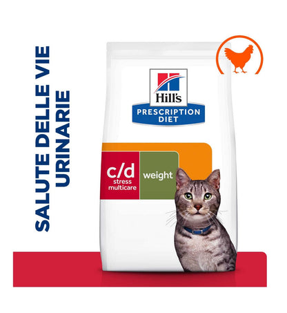 HILL'S PRESCRIPTION DIET GATTO C/D URINARY STRESS +  METABOLIC CON POLLO