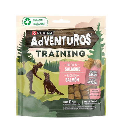 PURINA ADVENTUROS SNACK CANE TRAINING AL SALMONE DA 115 GR