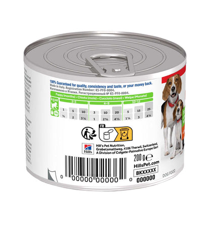 HILL'S SCIENCE PLAN CANE PUPPY E MOTHER MOUSSE AL POLLO DA 200 GR IN LATTINA