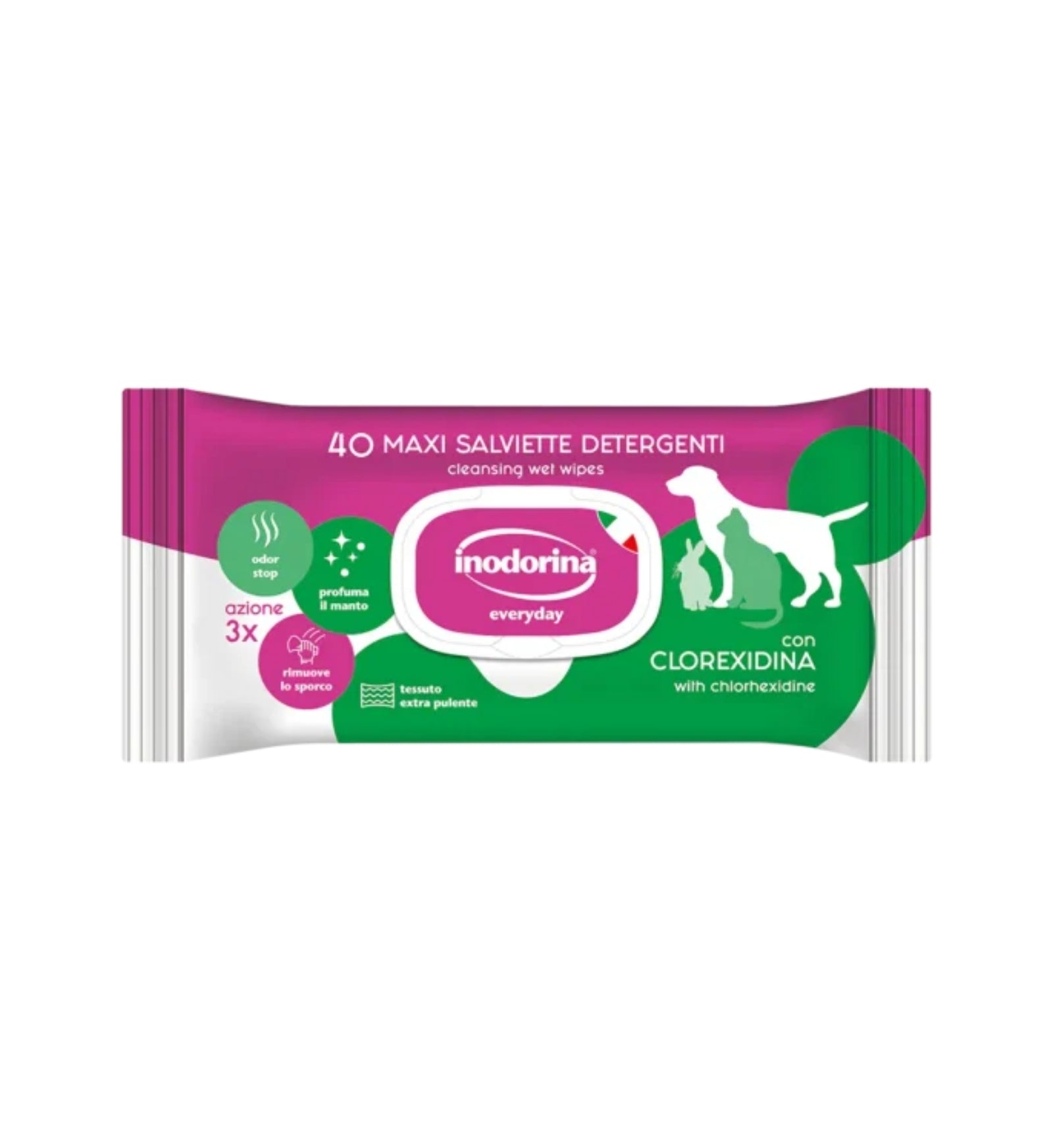 INODORINA SALVIETTE CLOREXIDINA 40PZ