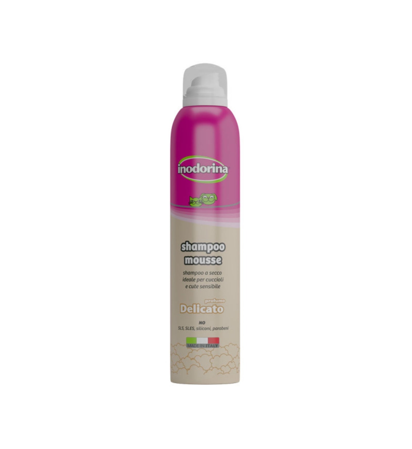 INODORINA SHAMPOO MOUSSE DELICATO IDEALE PER CUCCIOLI E CUTE SENSIBILE 300ML