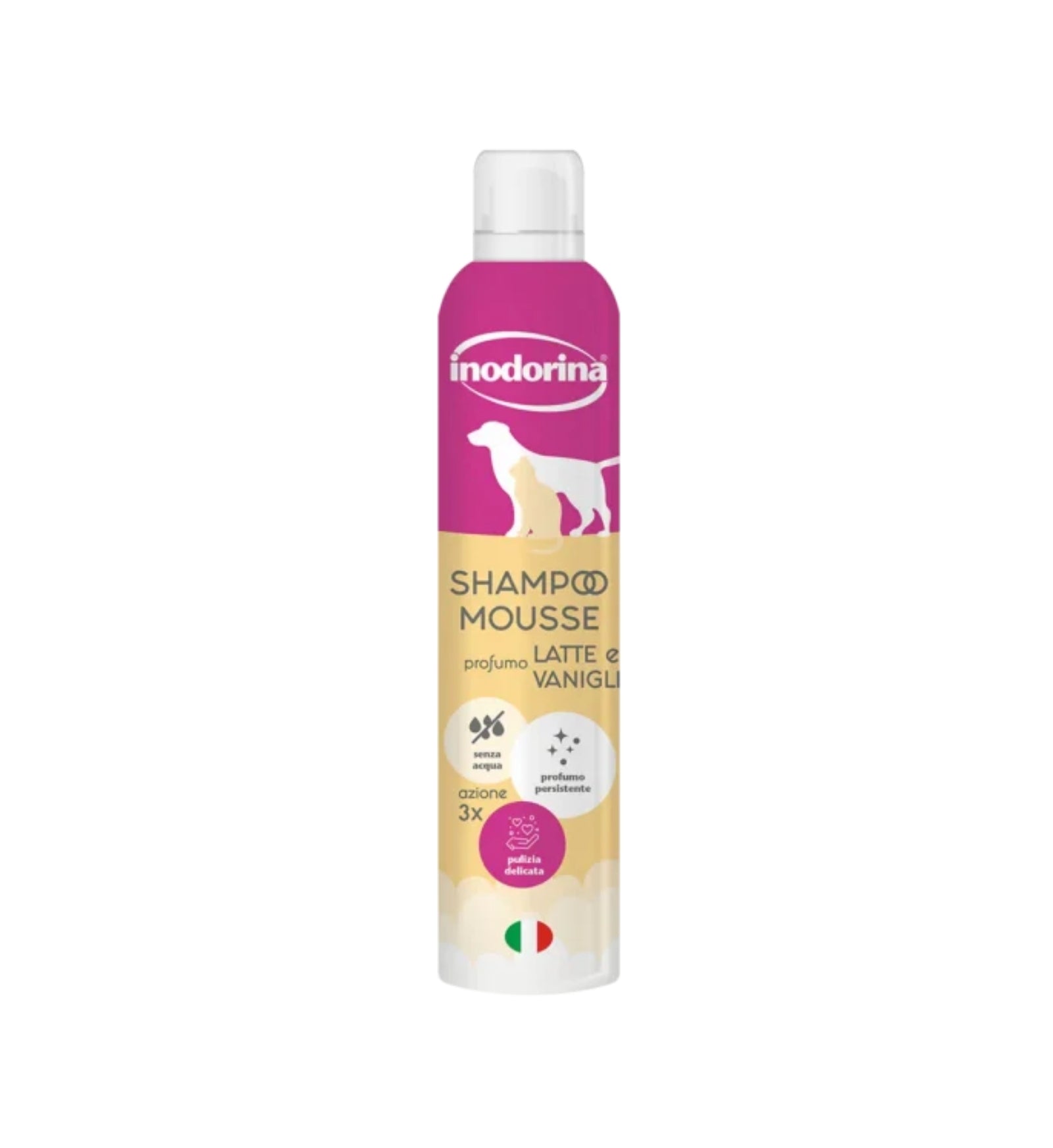 INODORINA SHAMPOO MOUSSE LATTE E VANIGLIA 300ML