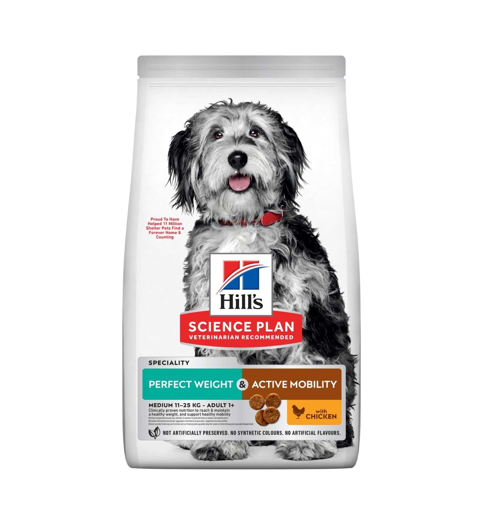 HILL'S SCIENCE PLAN CANE ADULT MEDIUM PERFECT WEIGHT MOBILITY DA 2,5 KG