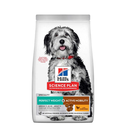 HILL'S SCIENCE PLAN CANE ADULT MEDIUM PERFECT WEIGHT MOBILITY DA 2,5 KG
