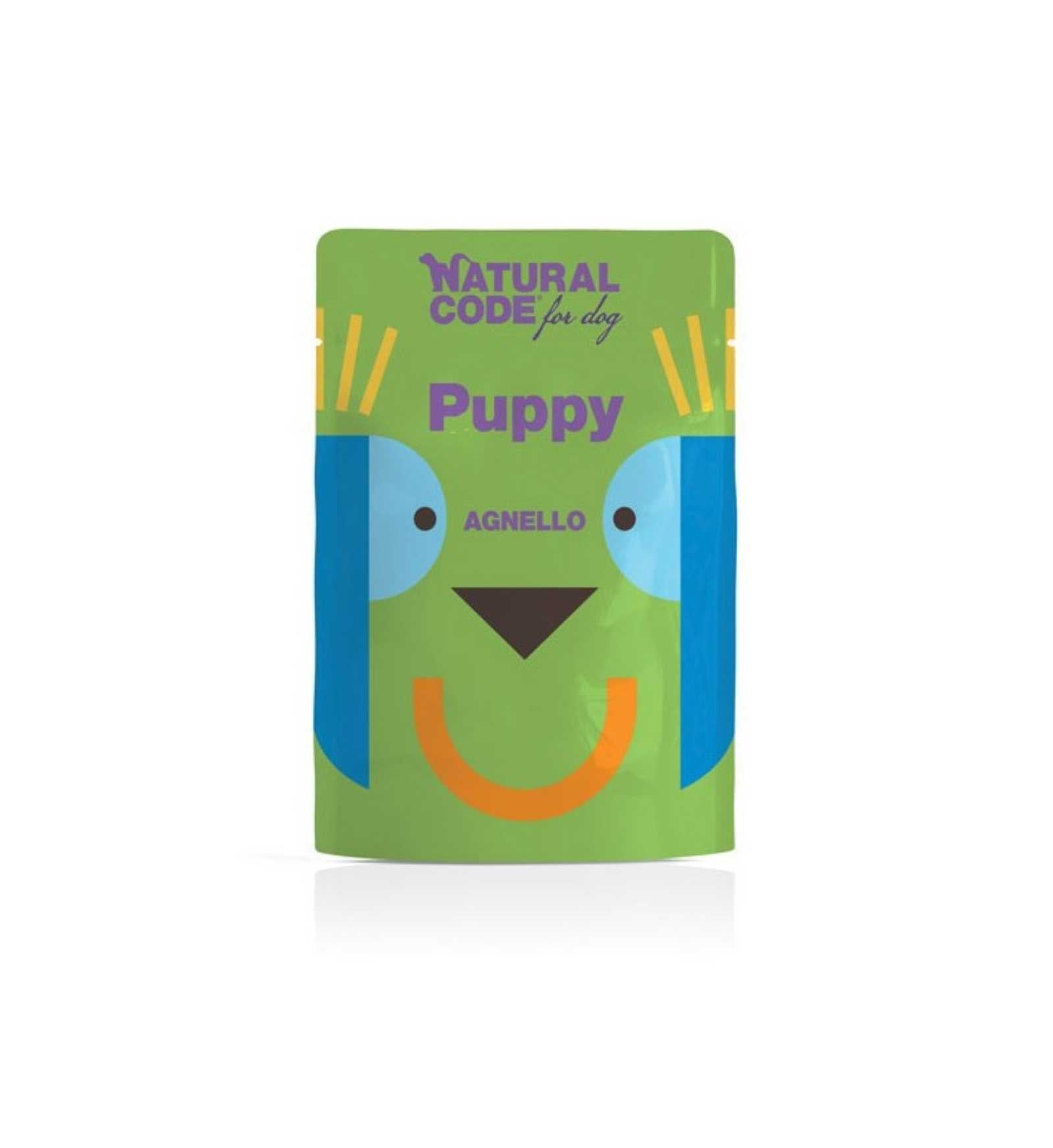 NATURAL CODE CANE PUPPPY CON AGNELLO DA 100 GR IN BUSTA