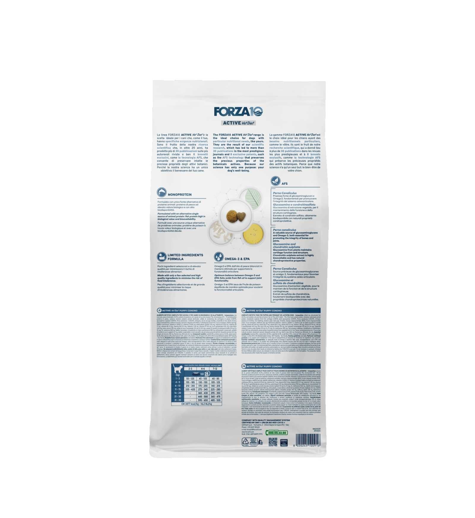 FORZA10 CANE DIET PUPPY CONDRO ACTIVE DA 10 KG