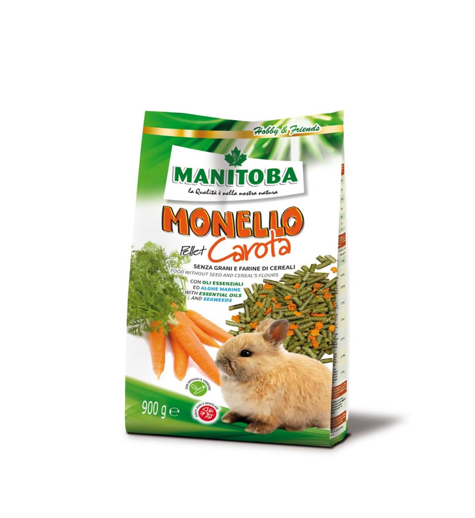 MANITOBA MONELLO PELLET CAROTA DA 900 GR