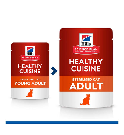 HILL'S SCIENCE PLAN GATTO ADULT STERILIZZATO HEALTY CUISINE POLLO E VERDURE DA 80 GR IN BUSTA