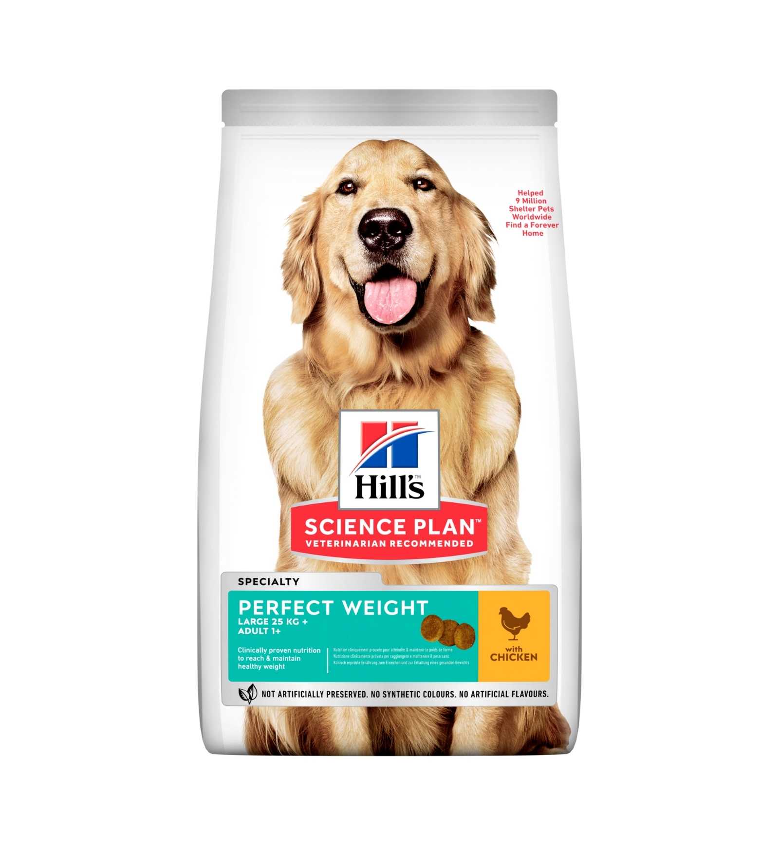 HILL'S SCIENCE PLAN CANE LARGE PERFECT WEIGHT  AL POLLO DA 12 KG