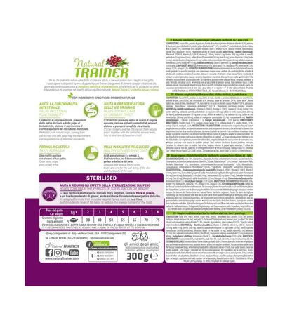TRAINER GATTO NATURAL ADULT STERILIZZATO CON ANATRA DA 300 GR