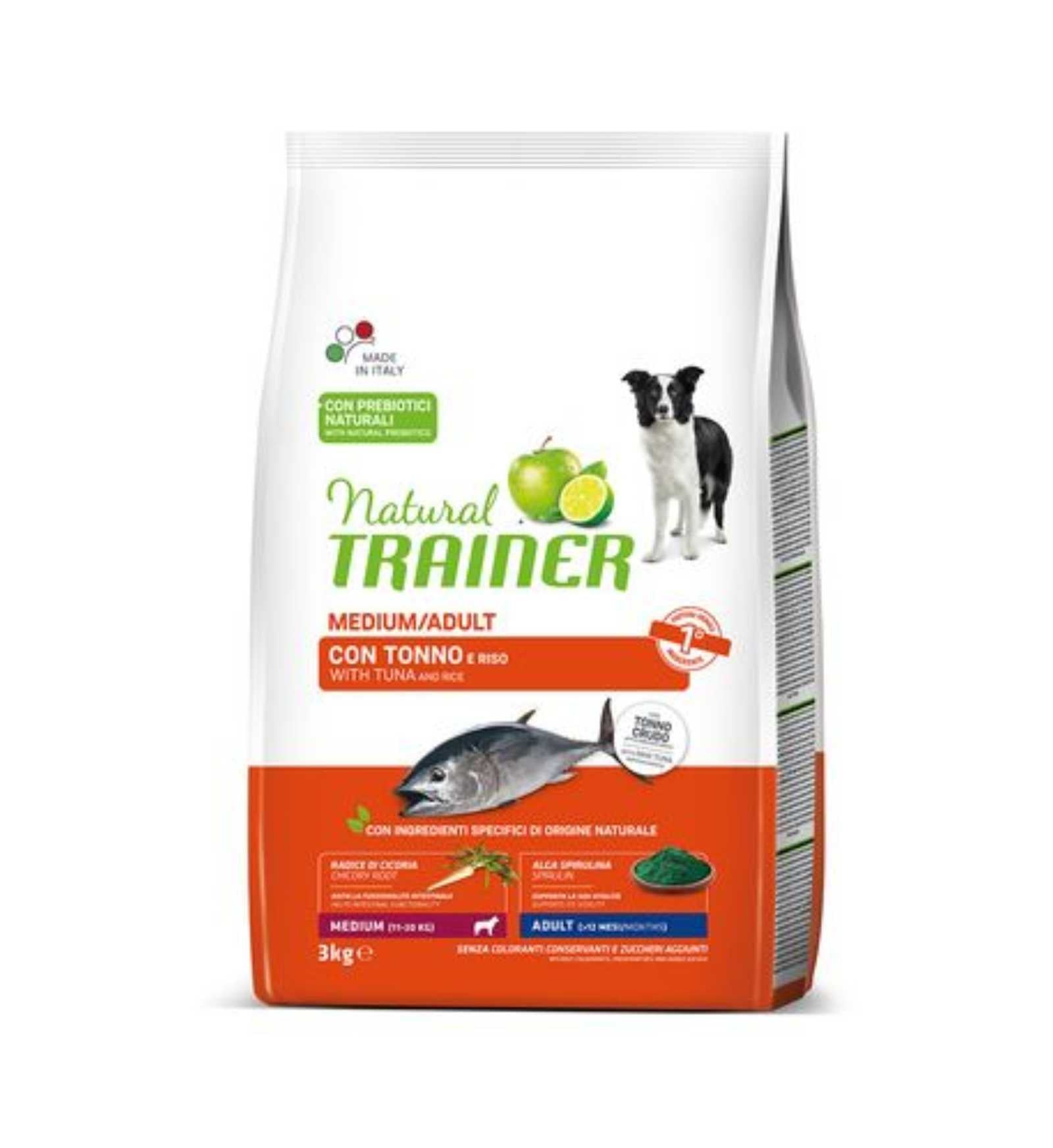 TRAINER CANE NATURAL ADULT MEDIUM PESCE DA 3 KG