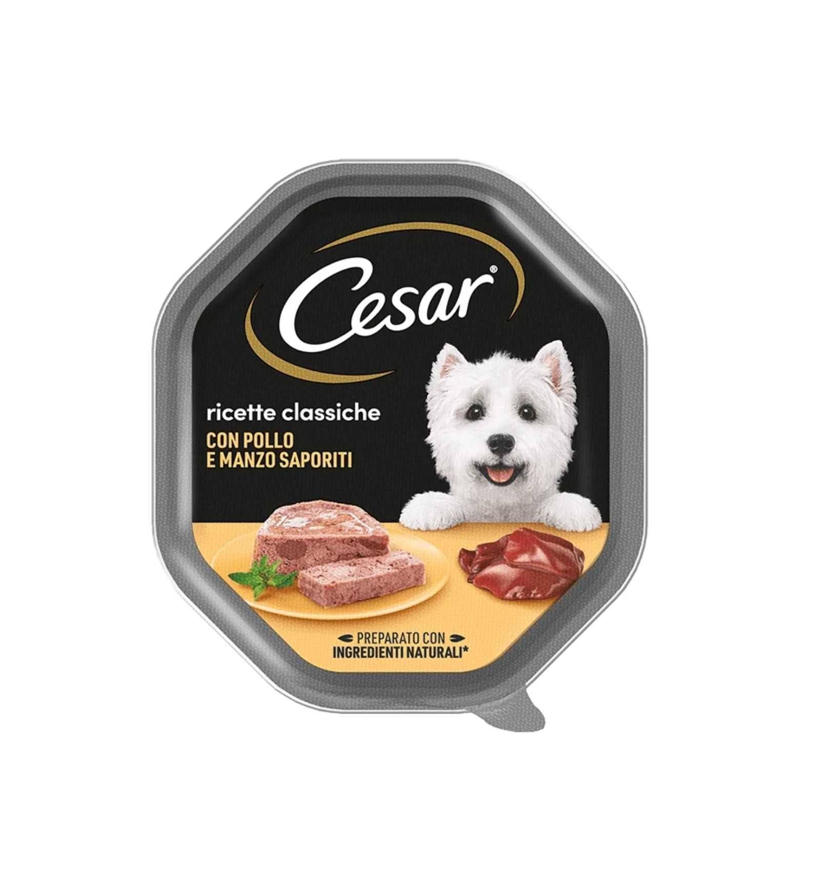 CESAR CANE CLASSIC AL POLLO E MANZO DA 150 GR IN VASCHETTA