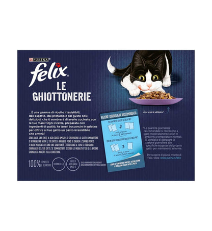 PURINA FELIX AGAIL GATTO GHIOTTONERIE PREFERITE 12 BUSTE DA 85 GR