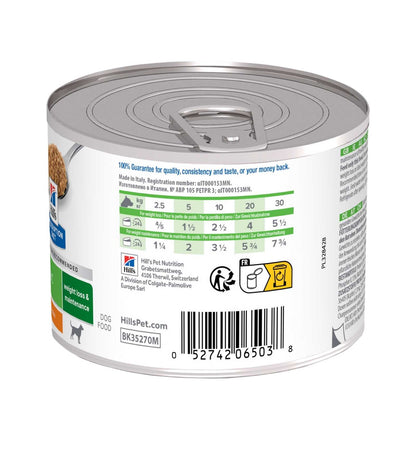 HILL'S  PRESCRIPTION DIET CANE  METABOLIC WEIGHT LOSS & MAINTENANCE POLLO IN LATTINA