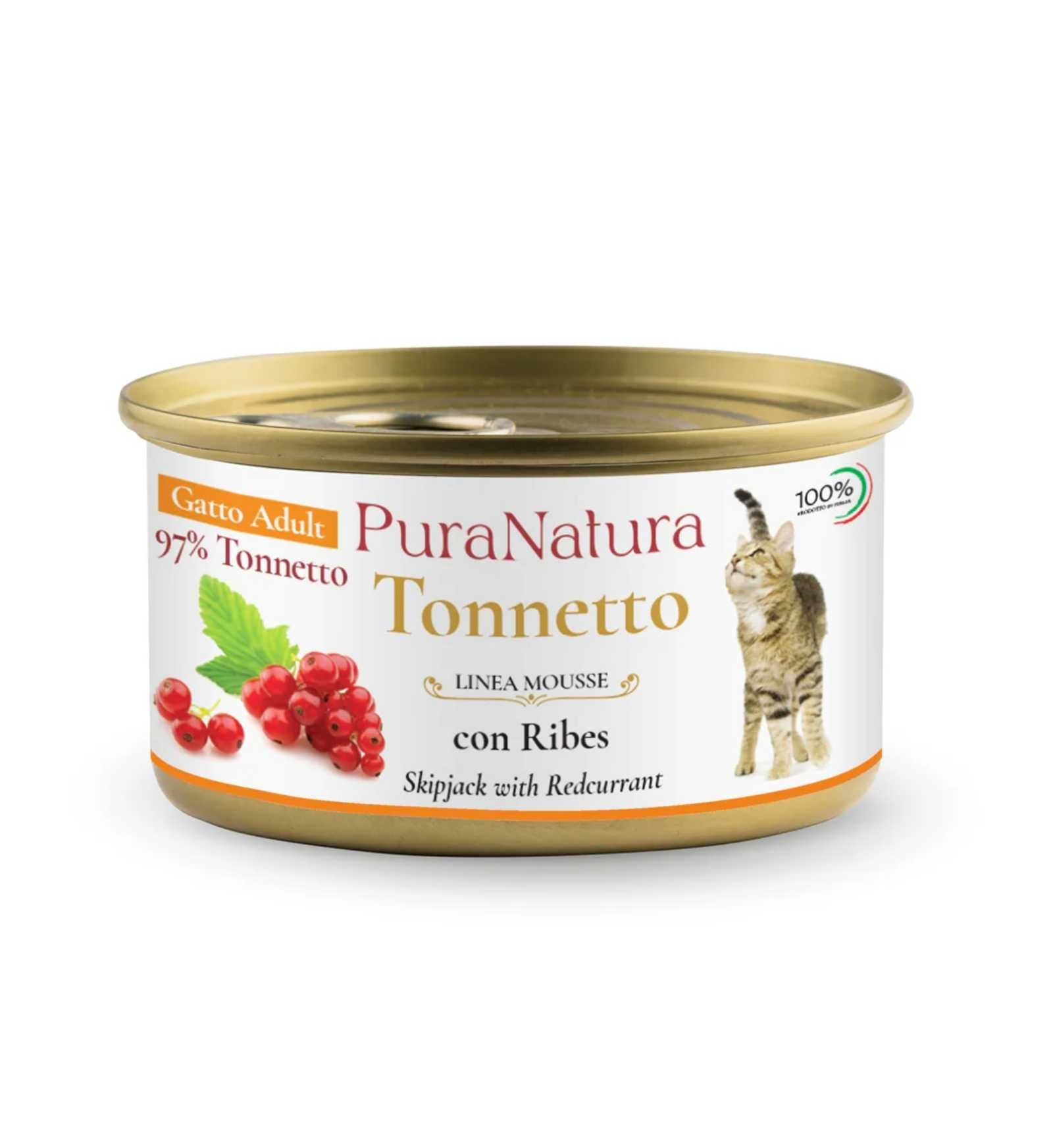 DALLA GRANA PURA NATURA GATTO ADULT MOUSSE TONNO DA 85 GR IN LATTINA