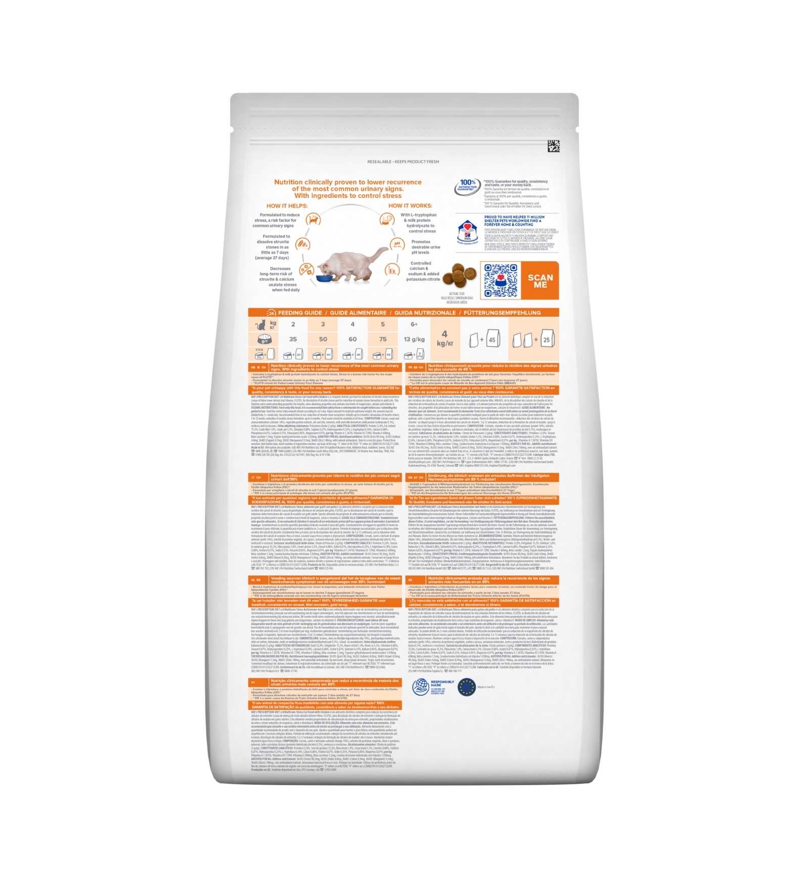 HILL'S PRESCRIPTION DIET GATTO C/D URINARY CARE STRESS AL POLLO