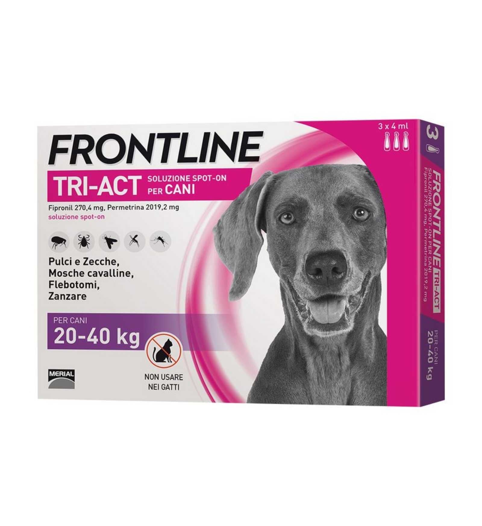 FRONTLINE TRI - ACT SPOT - ON CANE ANTIPARASSITARIO 20 - 40 KG