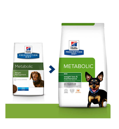 HILL'S  PRESCRIPTION DIET CANE  METABOLIC WEIGHT LOSS & MAINTENANCE MINI POLLO