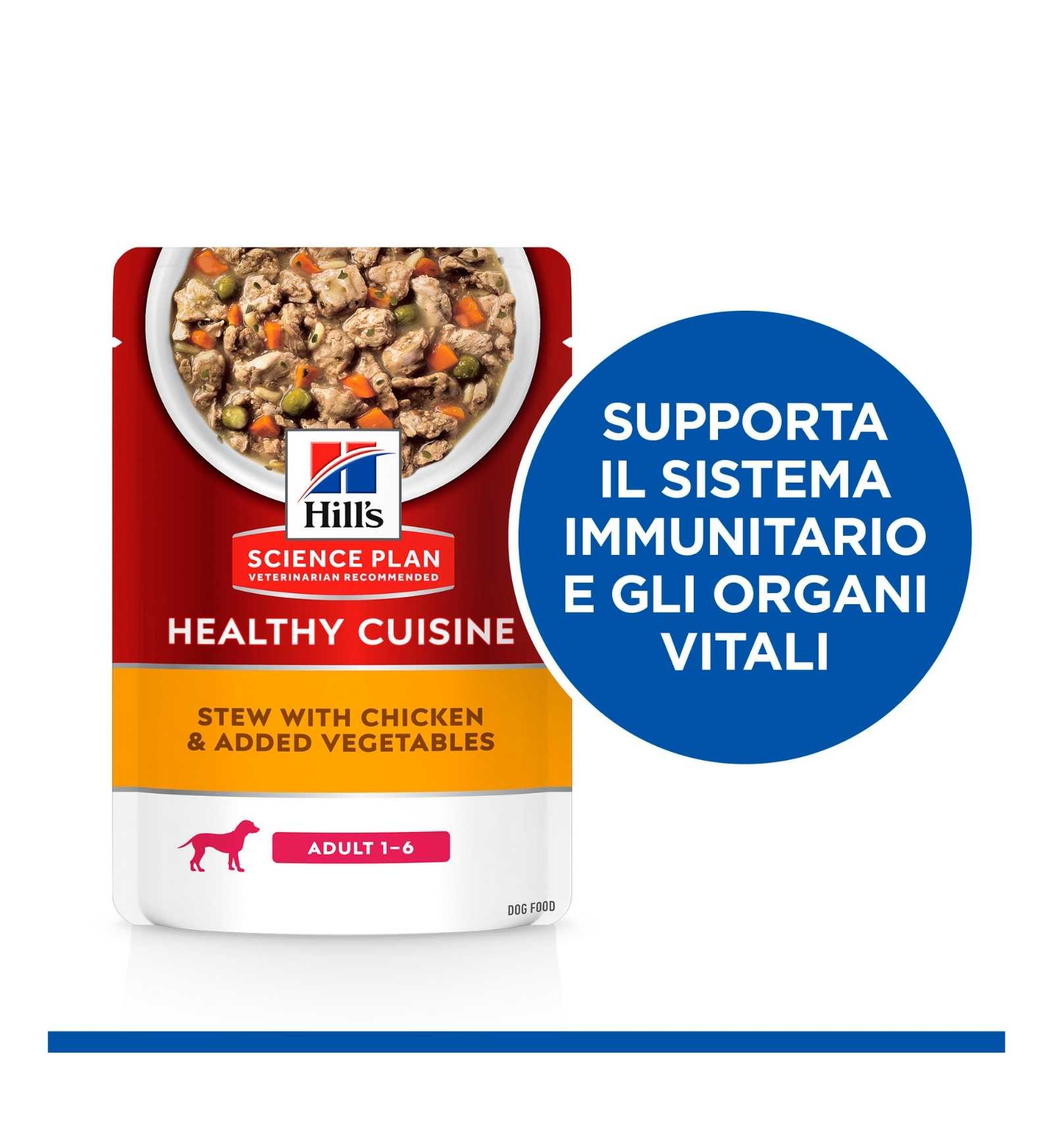 HILL'S SCIENCE PLAN CANE ADULT HEALTY CUISINE AL POLLO DA 90 GR IN BUSTA