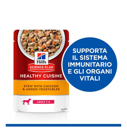 HILL'S SCIENCE PLAN CANE ADULT HEALTY CUISINE AL POLLO DA 90 GR IN BUSTA
