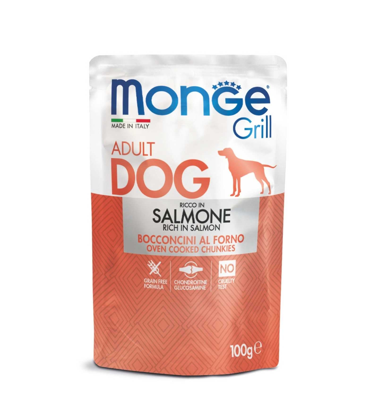 MONGE CANE GRILL AL SALMONE DA 100 GR IN BUSTA
