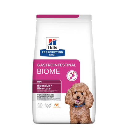 HILL'S  PRESCRIPTION DIET CANE  GASTROINTESTINAL BIOME DIGESTIVE / FIBRE CARE MINI POLLO
