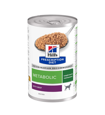 HILL'S  PRESCRIPTION DIET CANE  METABOLIC WEIGHT LOSS & MAINTENANCE MANZO DA 370 G IN LATTINA