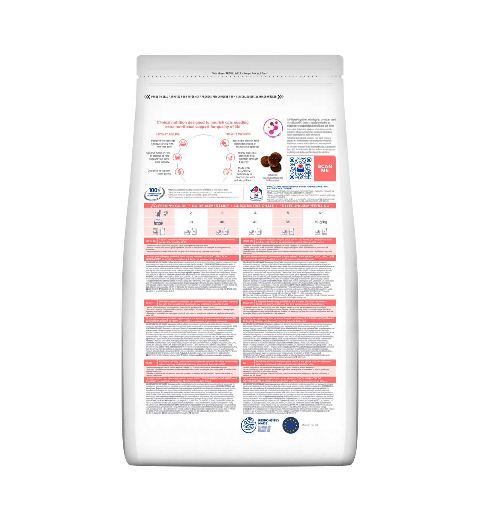 HILL'S PRESCRIPTION DIET GATTO ON CARE POLLO DA 1,5 KG