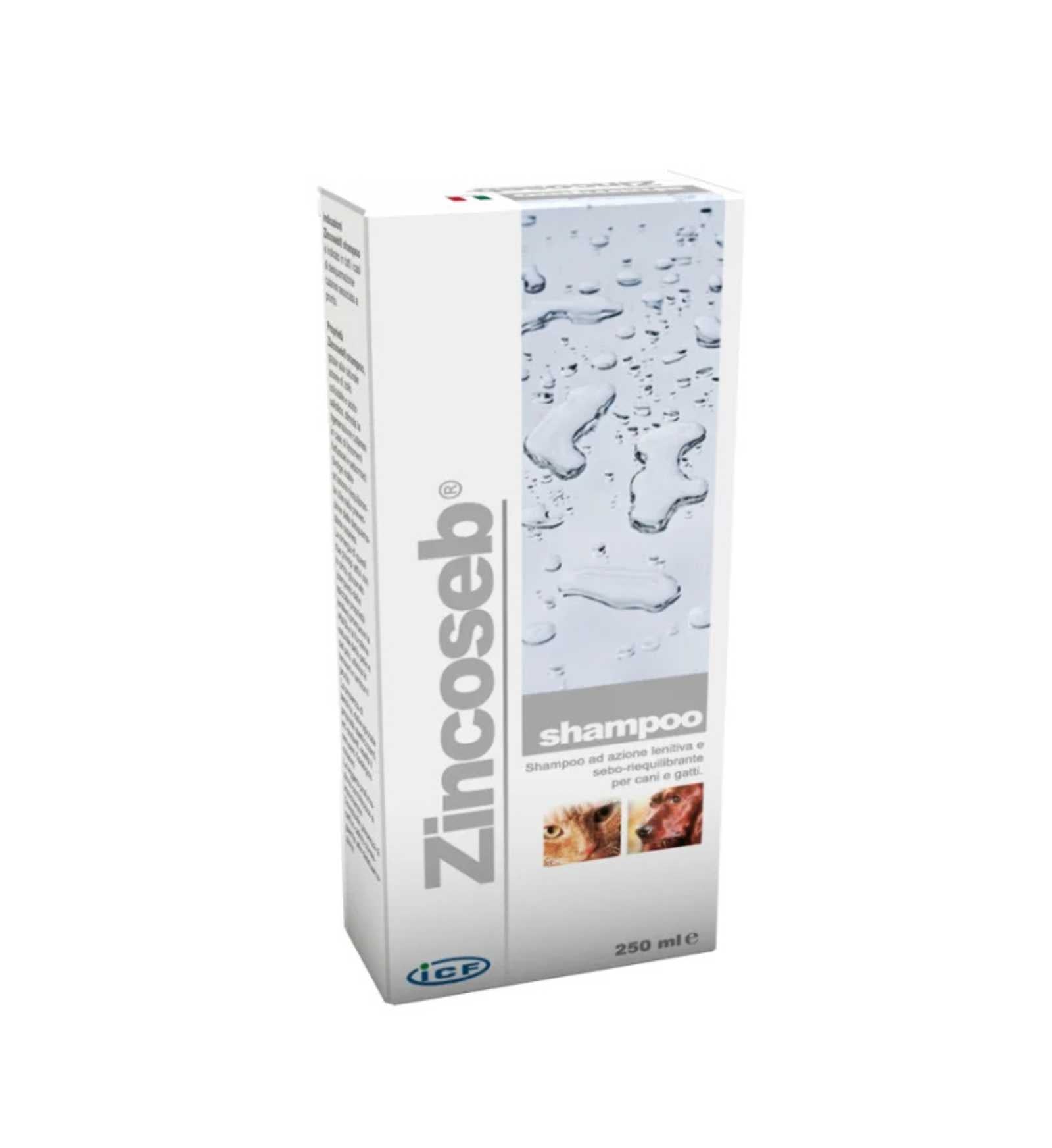 ICF CANE E GATTO ZINCOSEB SHAMPOO AD AZIONE LENITIVA DA 250 ML
