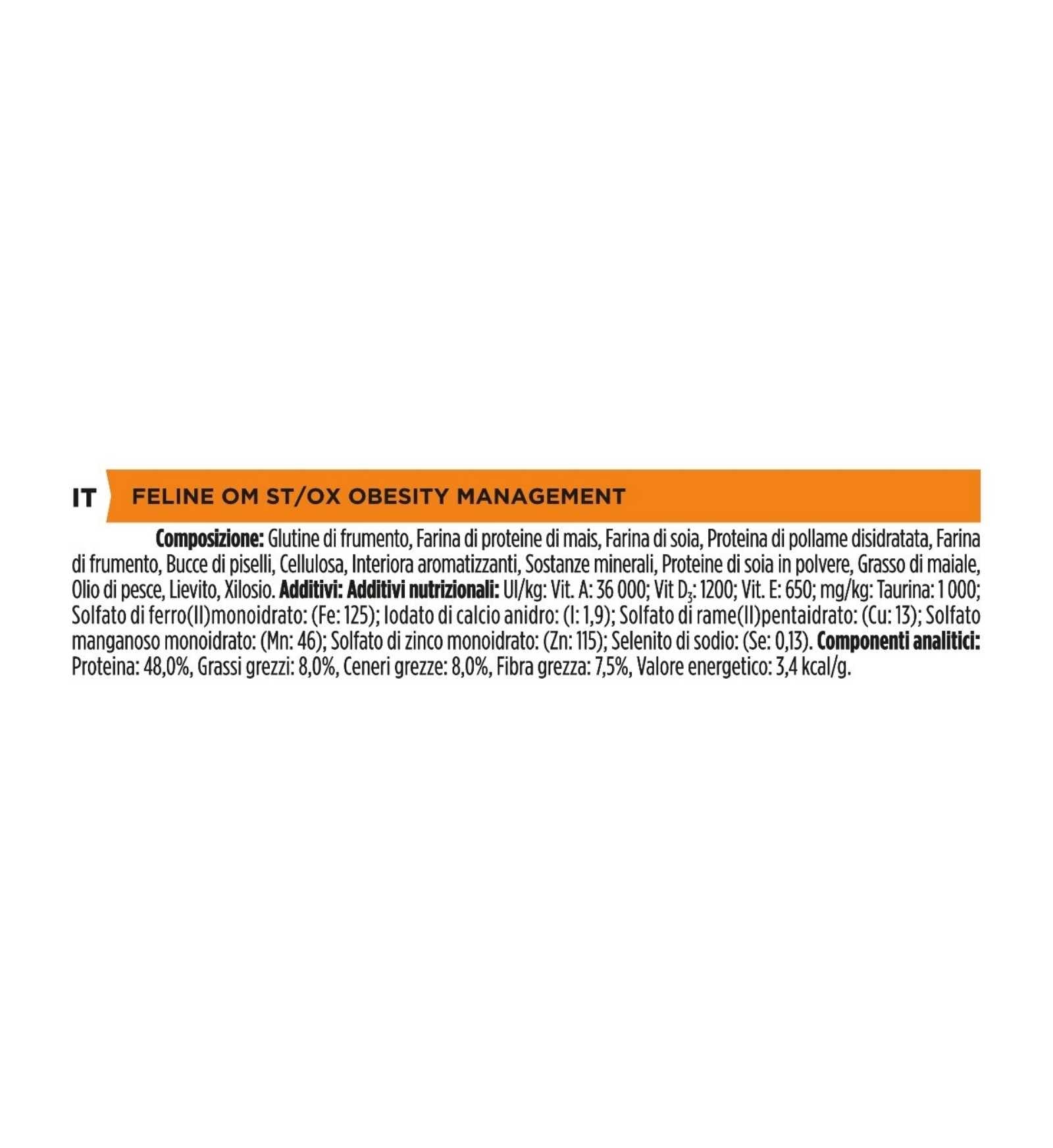 PURINA VETERINARY DIET GATTO OM OBESITY MANAGEMENT DA 1,5 KG