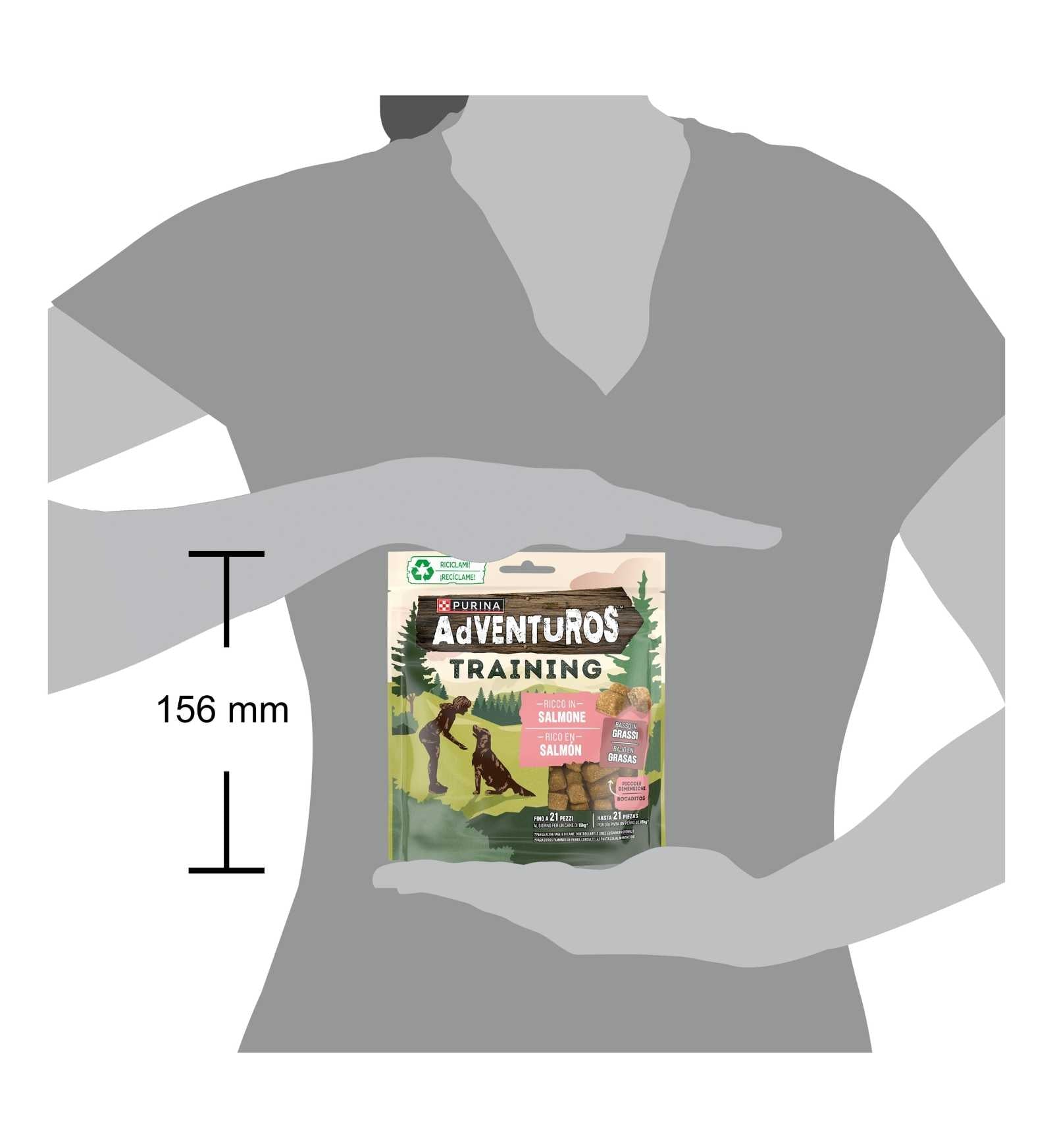 PURINA ADVENTUROS SNACK CANE TRAINING AL SALMONE DA 115 GR