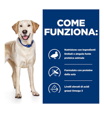 HILL'S  PRESCRIPTION DIET CANE  D/D FOOD SENSITIVITIES ANATRA E RISO 12KG