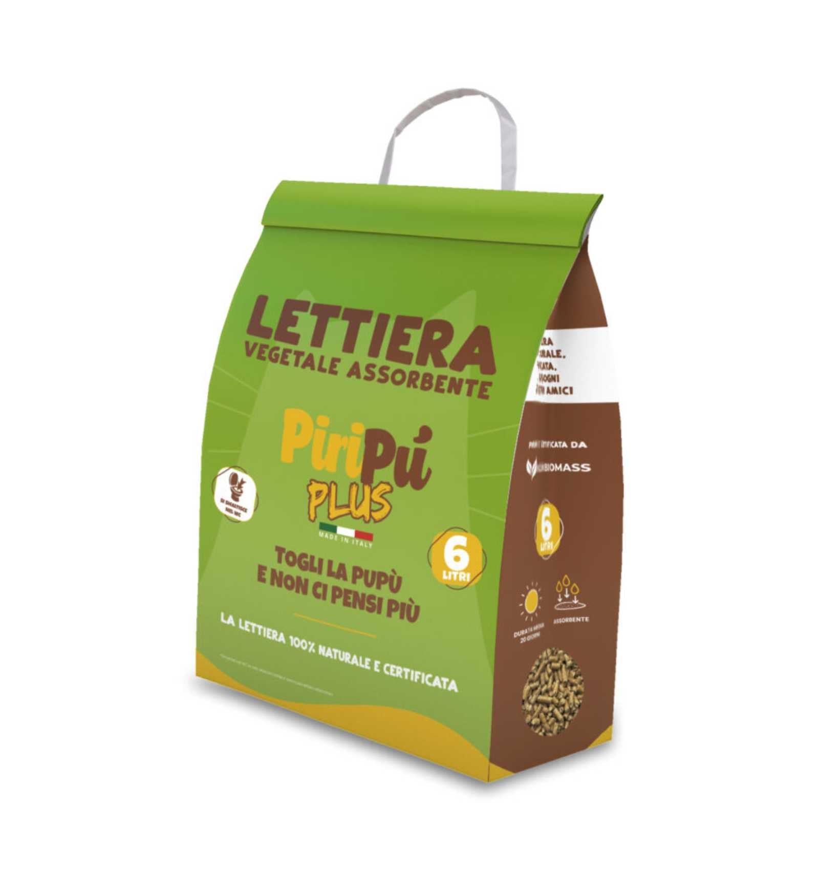 PIRIPU GATTO LETTIERA NATURALE PLUS 6 LT